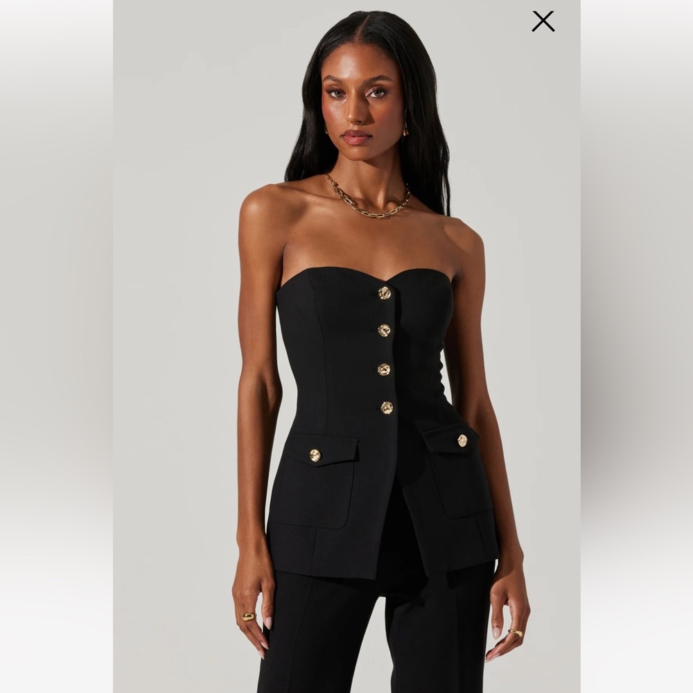 Astr Milani Tailored Bustier Top
